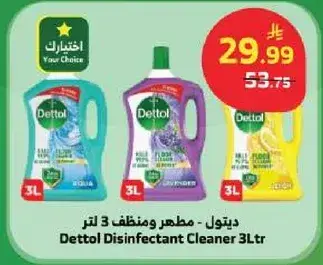 Dettol Disinfectant Cleaner 3Ltr