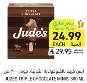 ايس كريم بالشوكولاته الثلاثيه، جودز، 300 مل
