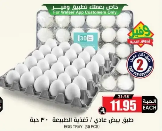 طبق بيض عادي / تغذيه طبيعيه 30 حبه