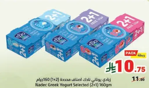 زبادي يوناني نادك (2+1) 160جرام