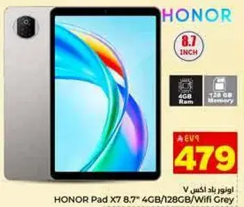 HONOR Pad X7 with 8.7-inch screen and 4GB RAM.