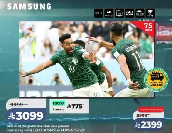 Samsung Mini LED 75 Inch TV.