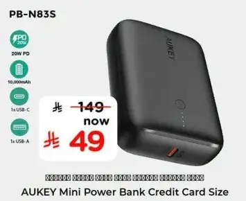 AUKEY Mini Power Bank Credit Card Size.