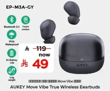 AUKEY Move Vibe True Wireless Earbuds.