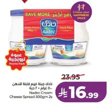 Nadec Cream Cheese Spread 500gm 2s