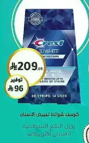 Crest 3D White Whitening Strips.