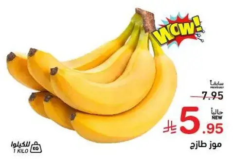 Fresh bananas, ripe and sweet.