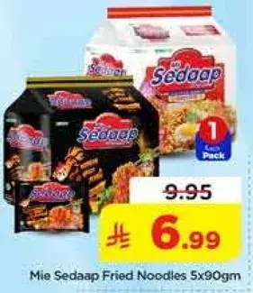 Mie Sedaap Fried Noodles 5x90gm