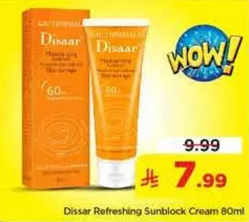 Disaar Refreshing Sunblock Cream 80Ml