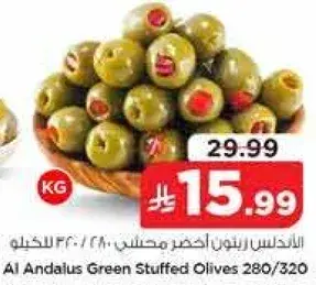 الاندلس ريتونون اخضر محشي 280/320