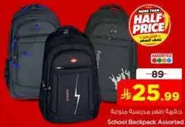 School Backpack Assorted