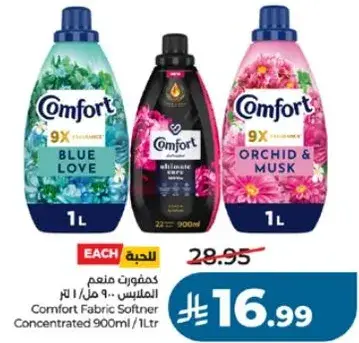 Comfort Fabric Softener 900ml/1L