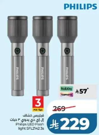 كشاف فيليبس LED SFL2142 3 قطع