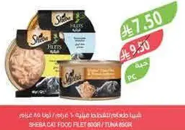 طعام قطط شيفا فيليه 85 جرام (تونه).