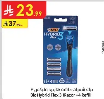 Bic Hybrid Flex3 Razor +4 Refill