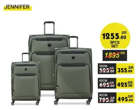 Jennifer 3 pcs luggage set