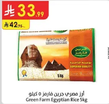 ارز مصري جرين فارم 5 كيلو