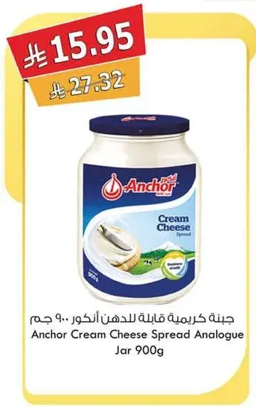 جبنه كريميه قابله للدهن انكور ٩٠٠ جرام