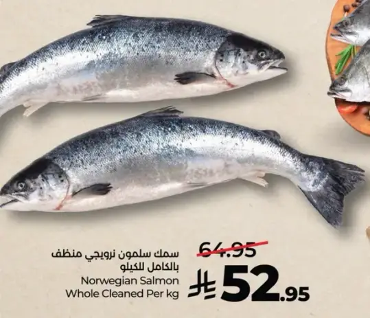 Norwegian Salmon Whole Cleaned Per kg