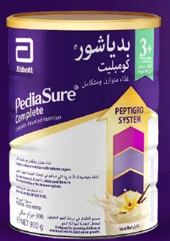 PediaSure Complete nutrition for children aged 3+.