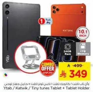Ytab Tablet with 10.1 inch display and 24GB RAM, combo offer.