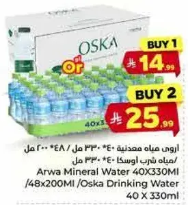 مياه اروي المعدنيه 40 * 330 مل