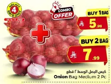 كيس البصل وسط ٢ قطع