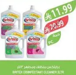 بريتيكس مطهر ومنظف 3 لتر
