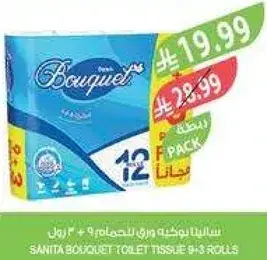 سانيتا باقه ورق تواليت (9 رول).