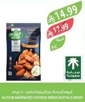 ALYOUN MARINATED CHICKEN WINGS BUFFALO 500GR
