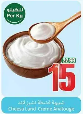 Cheese Land Creme Analogue, per kg
