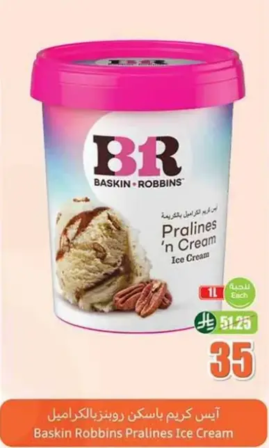 Baskin Robbins Pralines 'n Cream Ice Cream