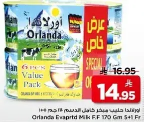 اورلندا حليب مبخر 6 قطع
