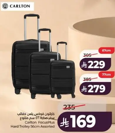 Carlton FocusPlus Hard Trolley 56cm Assorted