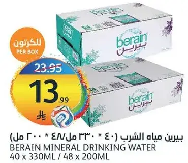 BERAIN MINERAL DRINKING WATER 40 x 200ML