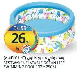 BESTWAY INFLATABLE OCEAN LIFE SWIMMING POOL 102 x 25CM