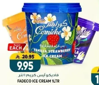 Fadeco ice cream 1 liter.