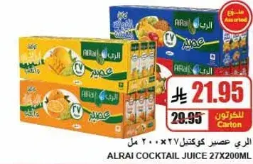 الراي عصير كوكتيل 27 × 200 مل.