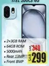 Itel 100C 4G smartphone with 2GB RAM.