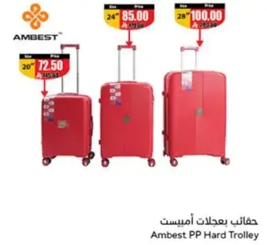 Ambest PP Hard Trolley Set