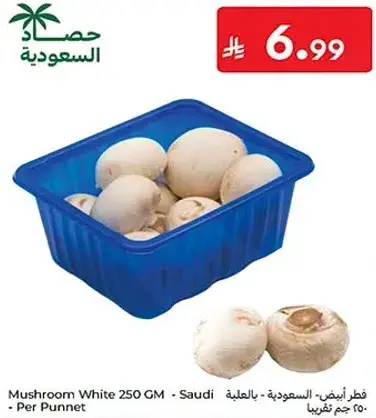 فطر ابيض 250 جم - سعودي - بالعلبه