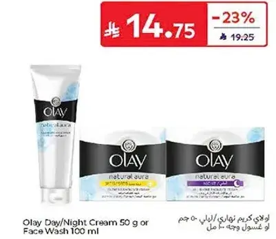Olay Day/Night Cream 50 g or Face Wash 100 ml