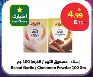 Esnad Garlic / Cinnamon Powder 100Gm