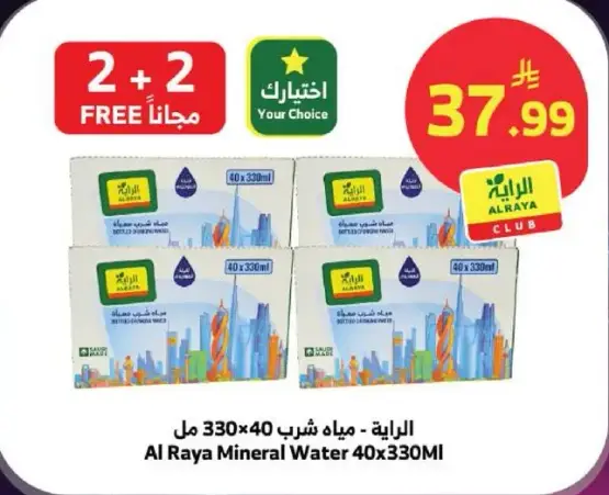 Al Raya Mineral Water 40X330ML