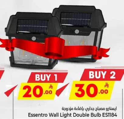 Essentro Wall Light Double Bulb ES1184