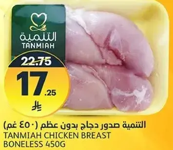 التنميه صدور دجاج بدون عظم 450 غم