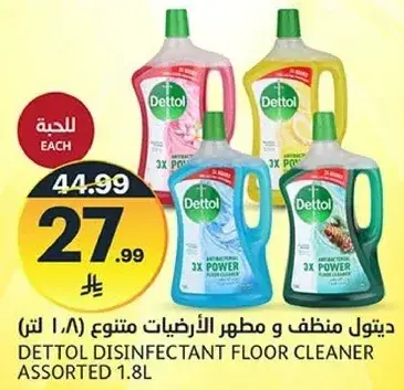 ديتول منظف و مطهر الارضيات متنوع (1.8 لتر)