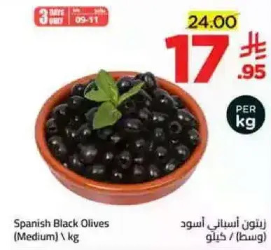Spanish Black Olives (Medium)
kg