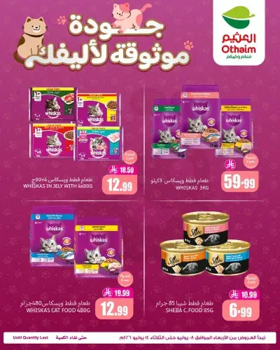 عروض طعام القطط