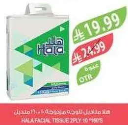 مناديل هلا 10 قطع 2 طبقه